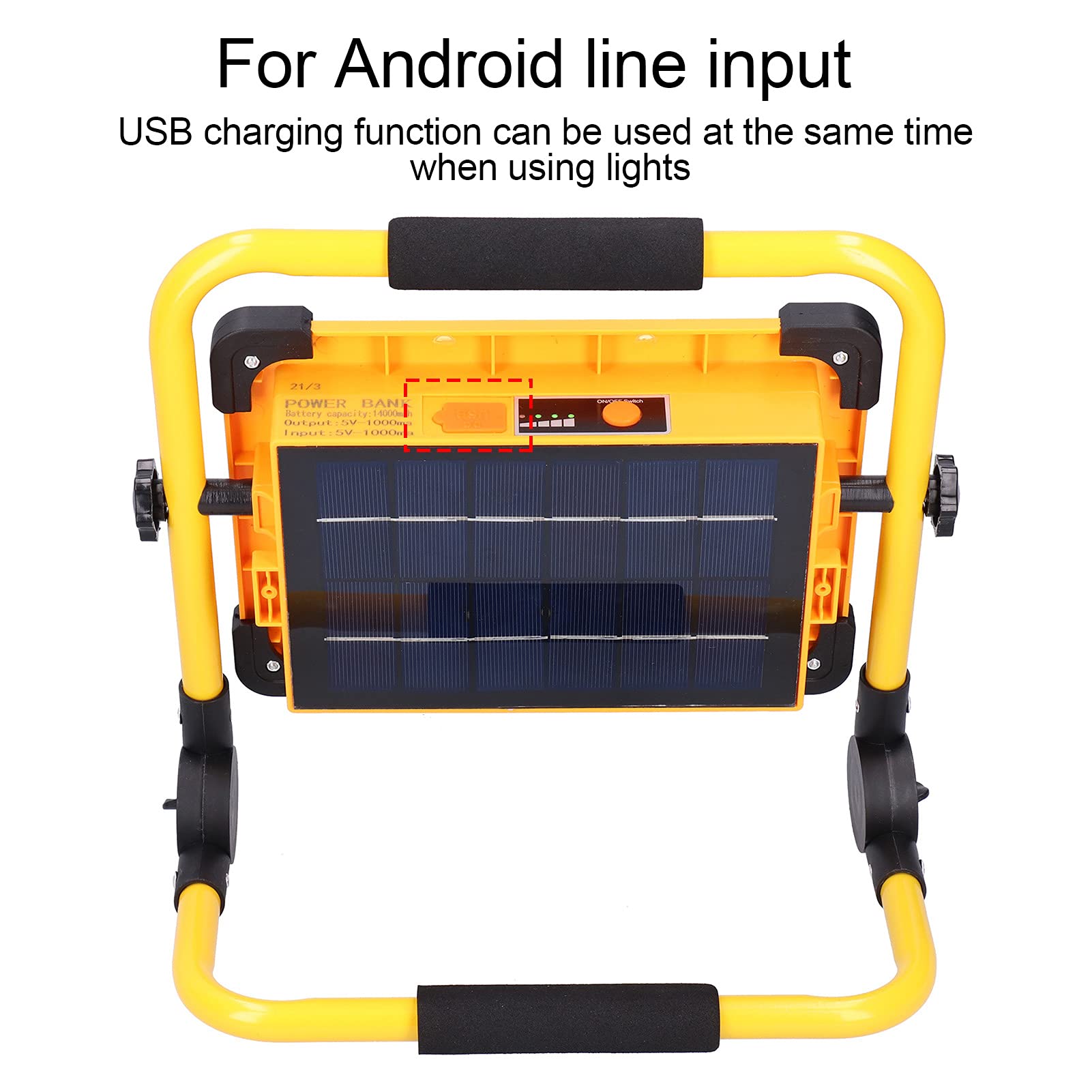 Amazon | 充電式 LED 作業灯 100W 8000LM IP65 防水 ポータブル